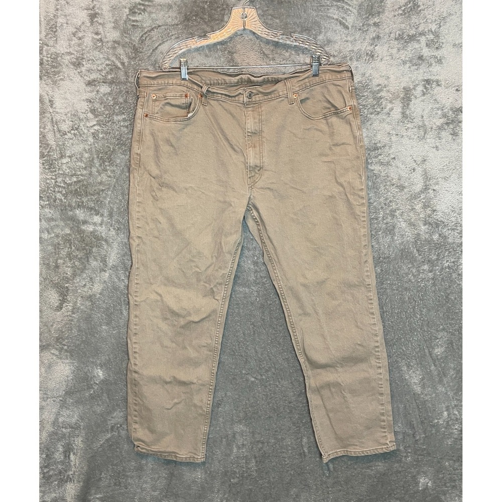 Levis 559 Men Relaxed Straight Jean 42x30 Khaki Tan Mid Rise‎ Stretch Casual